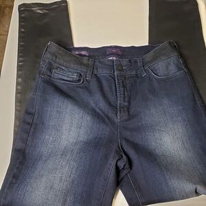 NYDJ Alina Legging Dark Rinse Ankle Jeans womens 10 Lift Tuck 30w 30L